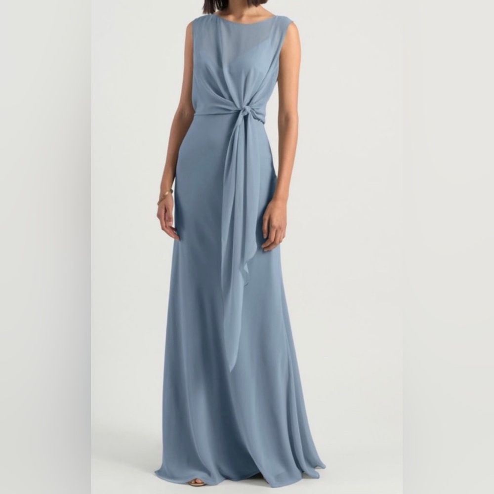 Jenny Yoo Paltrow Bridesmaid Dress in Mayan Blue Size 4